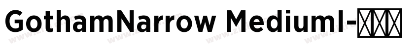 GothamNarrow MediumI字体转换
